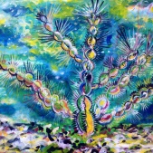 Cactus celebration - acrylic on canvas